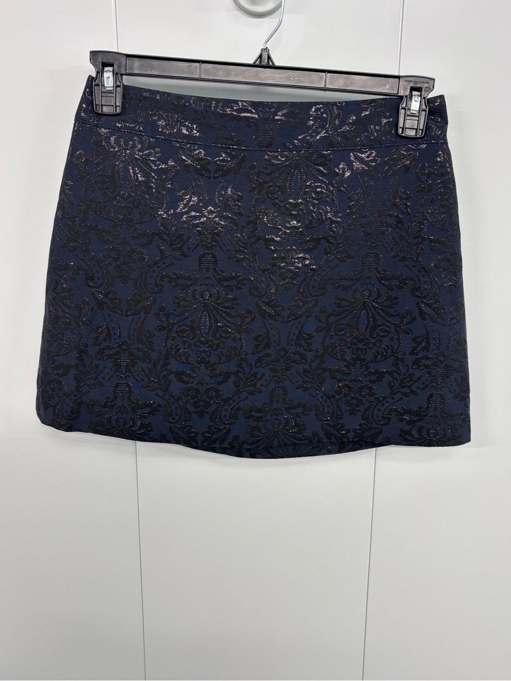 Abercrombie & Fitch Mini Skirt Navy Blue & Metallic Black Size 4Women's